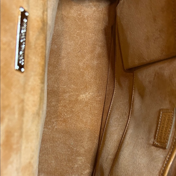 Brooks Brothers Tan Genuine Ostrich Leather Satchel - Picture 10 of 13